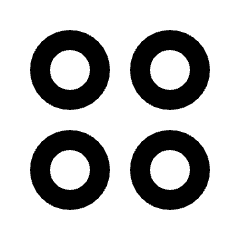 Dashboard Circles Icon from Outlined Line - Streamline Material Set