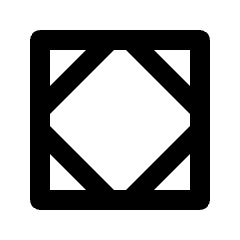 Dashboard Square Icon from Outlined Line - Streamline Material Set