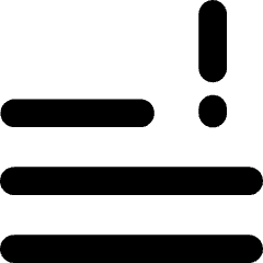 Data Alert Icon from Flex Solid Set