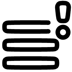 Data Alert Icon from Plump Line Set