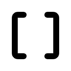 Data Array Icon from Rounded Line - Material Pro Set