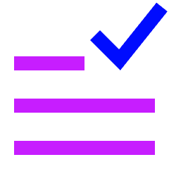 Data Check Icon from Sharp Neon Set