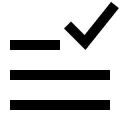 Data Check Icon from Sharp Line Set