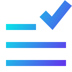 Data Check Icon from Sharp Gradient Set