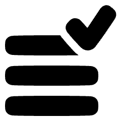 Data Check Icon from Plump Solid Set