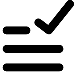 Data Check Icon from Core Solid Set