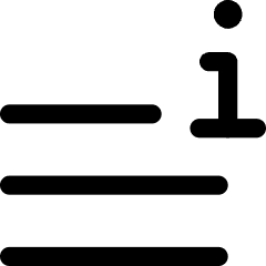 Data Info Description Icon from Core Line Set