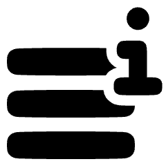 Data Info Description Icon from Plump Solid Set