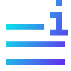 Data Info Description Icon from Sharp Gradient Set