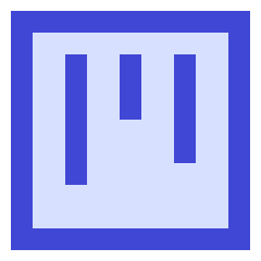 Database View Kanban Icon from Sharp Duo Set