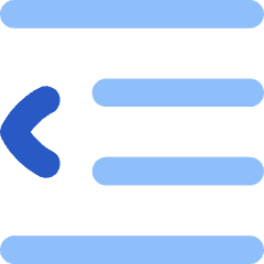Decrease Indent Icon from Flex Flat Set