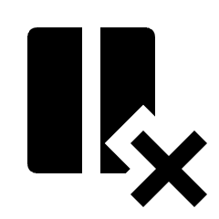 Delete Column Fill Icon from Outlined Fill - Streamline Material Set