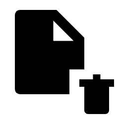 Delete File Fill Icon from Outlined Fill - Streamline Material Set