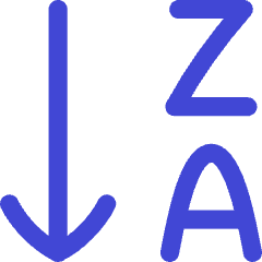 Descending Alphabetical Order Icon from Flex Duo Set