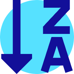 Descending Alphabetical Order Icon from Sharp Pop Set