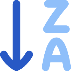 Descending Alphabetical Order Icon from Flex Flat Set