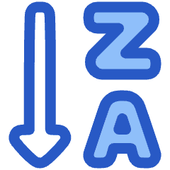 Descending Alphabetical Order Icon from Plump Duo Set