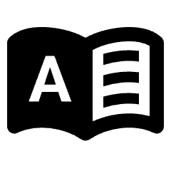 Dictionary Fill Icon from Outlined Fill - Material Pro Set