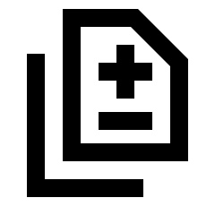 Difference Icon from Sharp Line - Streamline Material Set