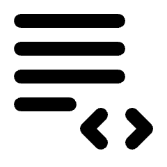 Docs Apps Script Icon from Rounded Line - Streamline Material Set