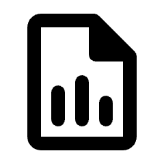 Document Analytics Icon from Rounded Line - Material Pro Set