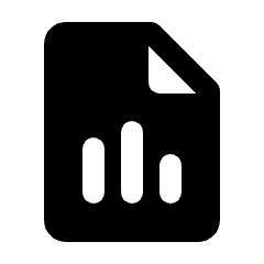Document Analytics Fill Icon from Rounded Fill - Streamline Material Set