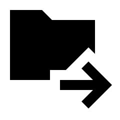 Drive File Move Fill Icon from Sharp Fill - Material Pro Set