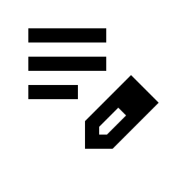 Edit Note Icon from Sharp Line - Streamline Material Set