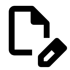 Edit Pdf Icon from Rounded Line - Streamline Material Set