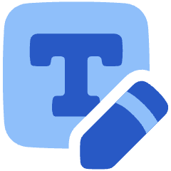 Edit Text Write Filled Icon from Plump Flat Set