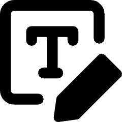 Edit Text Write Filled Icon from Core Remix Set