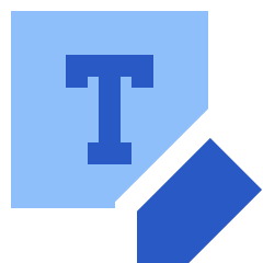 Edit Text Write Filled Icon from Sharp Flat Set
