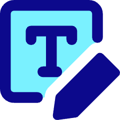 Edit Text Write Filled Icon from Core Pop Set