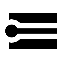 End Cap Straight Fill Icon from Sharp Fill - Material Pro Set