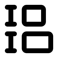 Equal Height Icon from Rounded Line - Material Pro Set