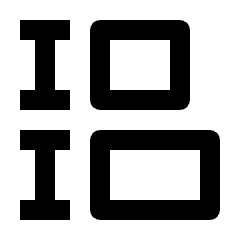 Equal Height Icon from Outlined Line - Material Pro Set