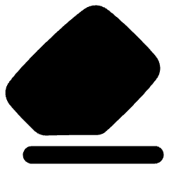 Eraser Icon from Plump Solid Set