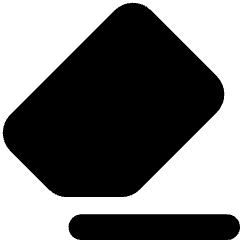 Eraser Icon from Core Solid Set