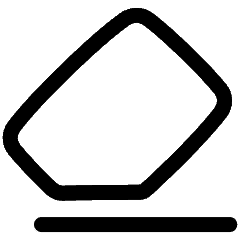 Eraser Icon from Plump Line Set