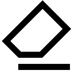 Eraser Icon from Sharp Line Set