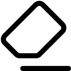 Eraser Icon from Core Line Set