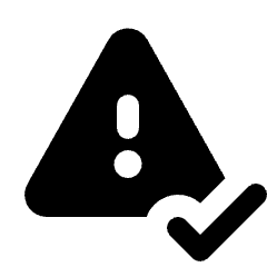 Error Check Fill Icon from Rounded Fill - Streamline Material Set