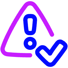 Error Checking Icon from Plump Neon Set