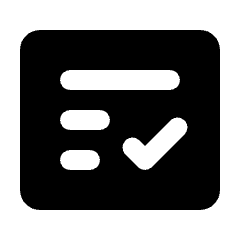 Fact Check Fill Icon from Rounded Fill - Material Pro Set