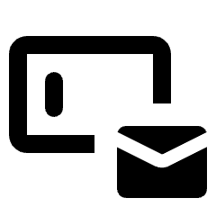 Field Mail Icon from Rounded Line - Streamline Material Set