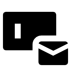 Field Mail Fill Icon from Outlined Fill - Streamline Material Set