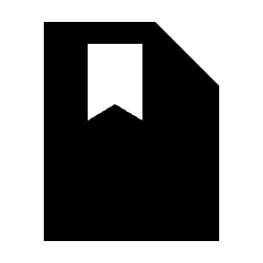 File Bookmark Fill Icon from Sharp Fill - Material Pro Set
