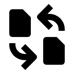 File Convert Fill Icon from Outlined Fill - Streamline Material Set