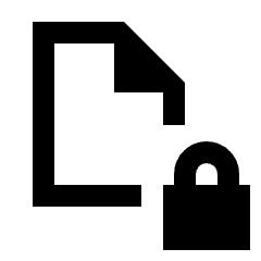 File Lock Icon from Sharp Line - Streamline Material Set