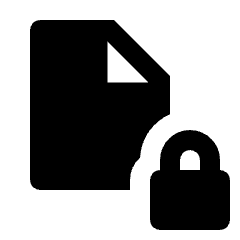 File Lock Fill Icon from Outlined Fill - Streamline Material Set